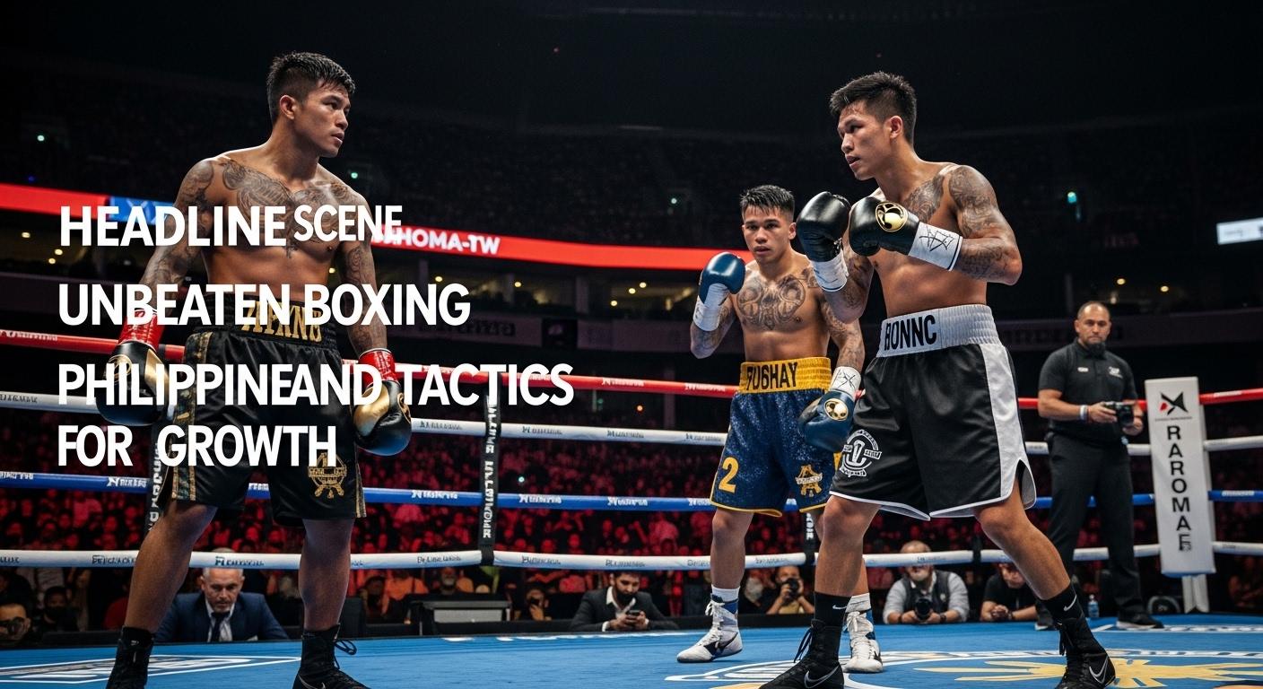 Filipino boxers training in a Manila gym, focus and discipline in motion