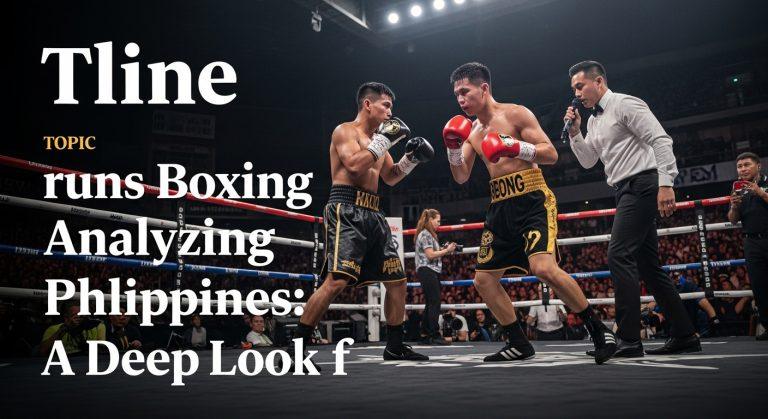 Filipino boxing gym scene with fighters training