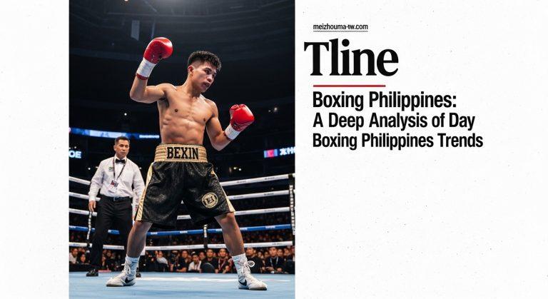 Boxing gym in the Philippines with a trainer guiding a young boxer during dawn training.