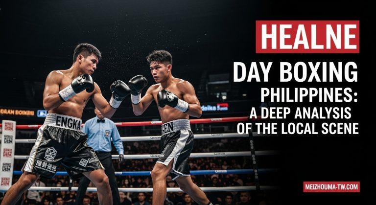 Boxing match in a Philippine arena with passionate fans