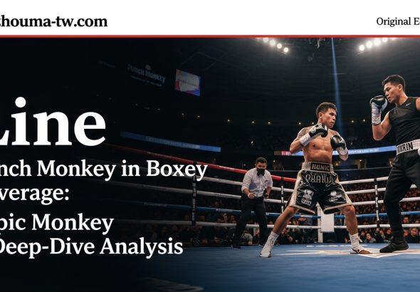 Cartoon monkey punching in a boxing ring to illustrate the punch monkey meme