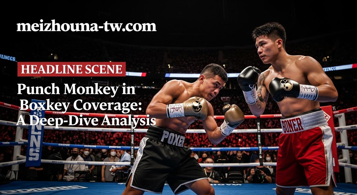 Punch Monkey in Boxing Coverage: A Deep-Dive Analysis 2 Cartoon monkey punching in a boxing ring to illustrate the punch monkey meme