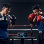 Boxing gym scene featuring Poco X8 Pro Max on trainer's table